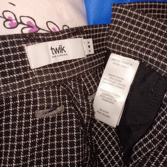 TWIK plaid pleated work pants - Picture 2 of 2